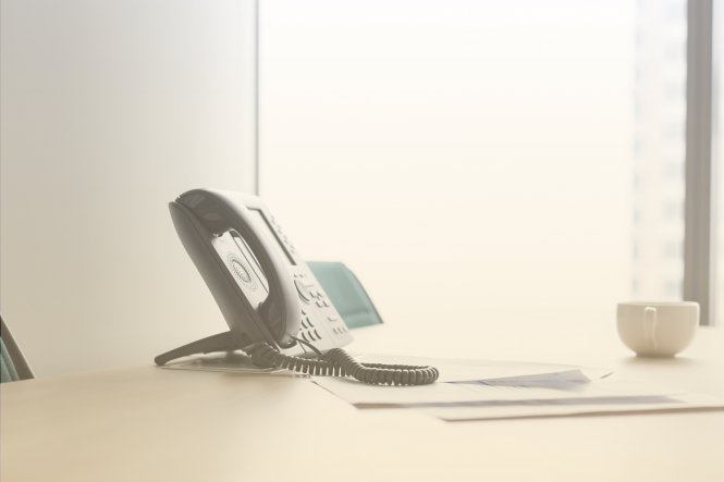 An office telephone.
