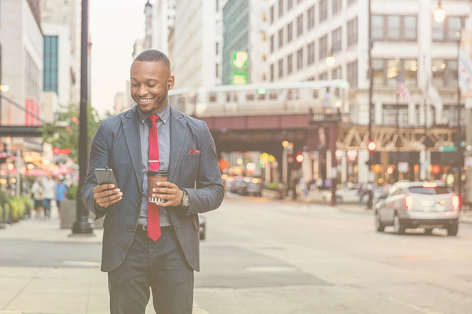 Customer using real-time communication tools with API integration to contact a business