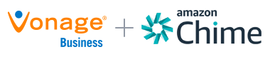 Vonage and Amazon Chime logos