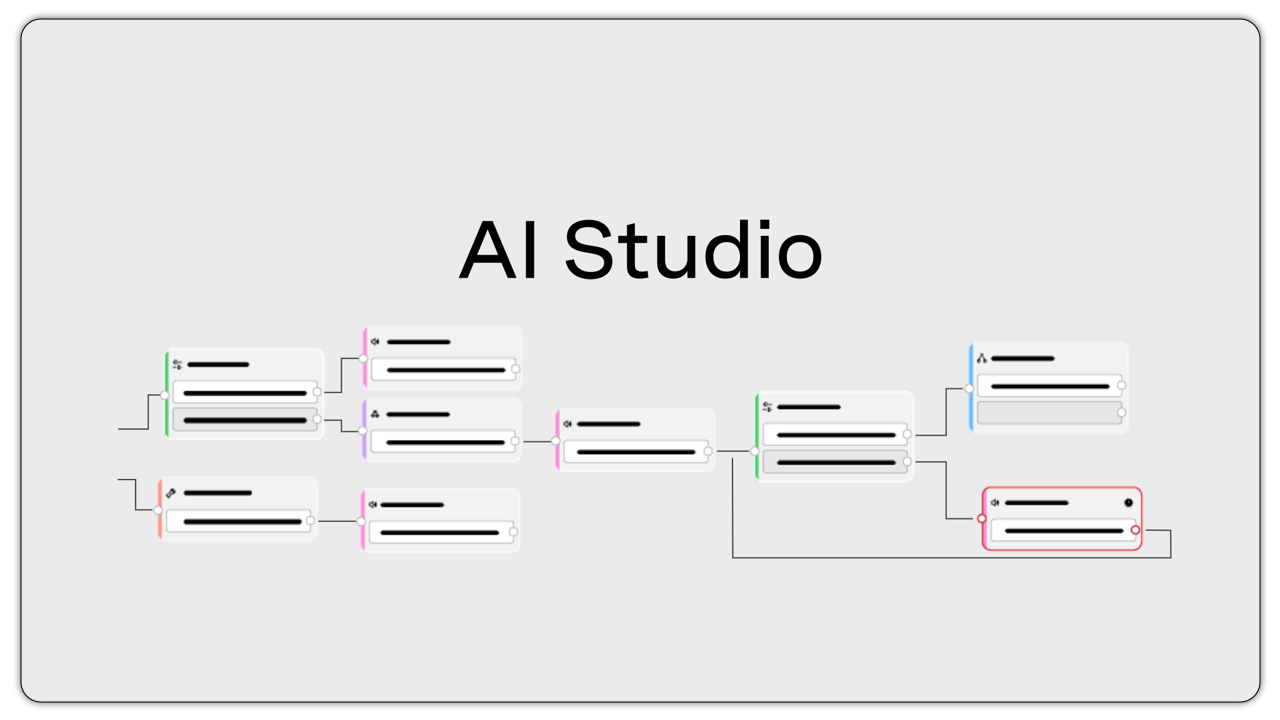 AI Studio interface graphic showcasing chat streams