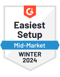 G2 Easiest Setup Mid-Market Winter 2024 G2 Easiest Setup Mid-Market Winter 2024