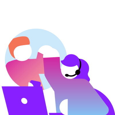Q1-23-Release_Blog-500.png woman, wearing a headset, high-fives a colleague; this represents the Vonage Contact Center Q1 2023 release