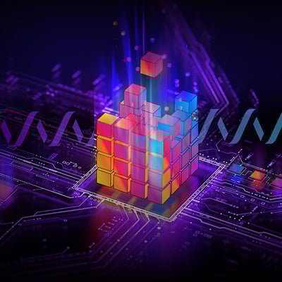 Illustration of blocks that represent complementary Vonage UC and CC solutions