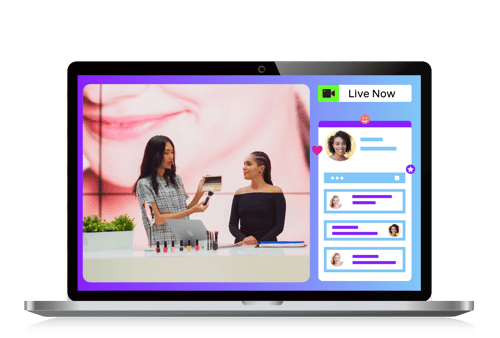 Live event being streamed with Interactive Broadcast