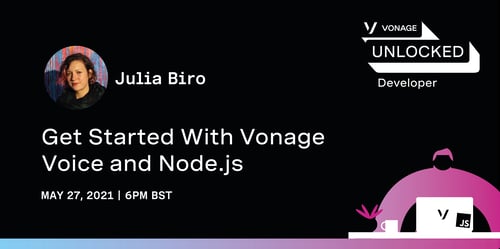 Get Started with Vonage Voice and Node.js