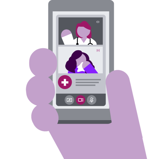 Illustration showing services for Healthcare and Life science technologies