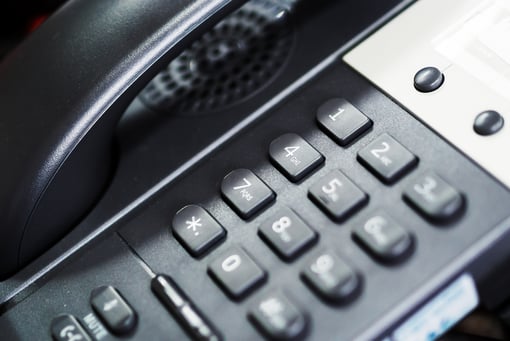 An IP Phone in soft light