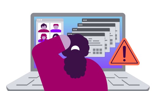 Stylized illustration of a Contact Center agent