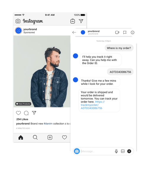 Conversational Commerce product view