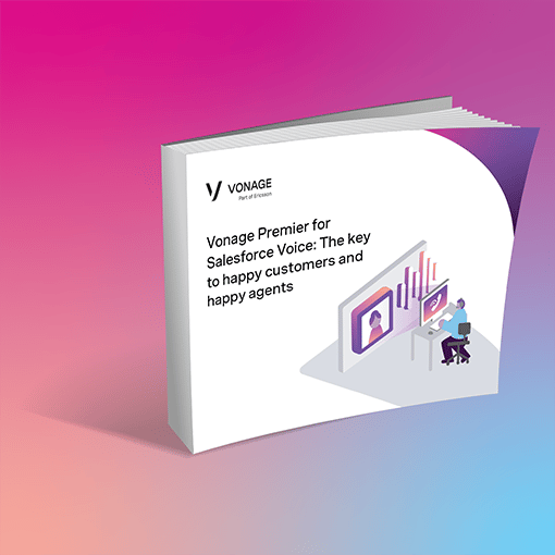 Cover of the Vonage Premier for Salesforce Voice ebook
