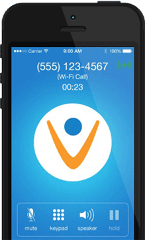 smartphone with a vonage for home call