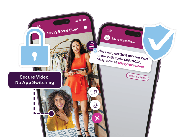 Image showcasing a personalized video api experience on mobile