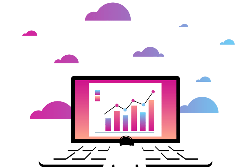 VCC_AWS-MArketplace_Blog-840.png Image of a user in front of a laptop, with a chart on the screen. This represents the availability of Vonage Contact Center on the AWS Marketplace.