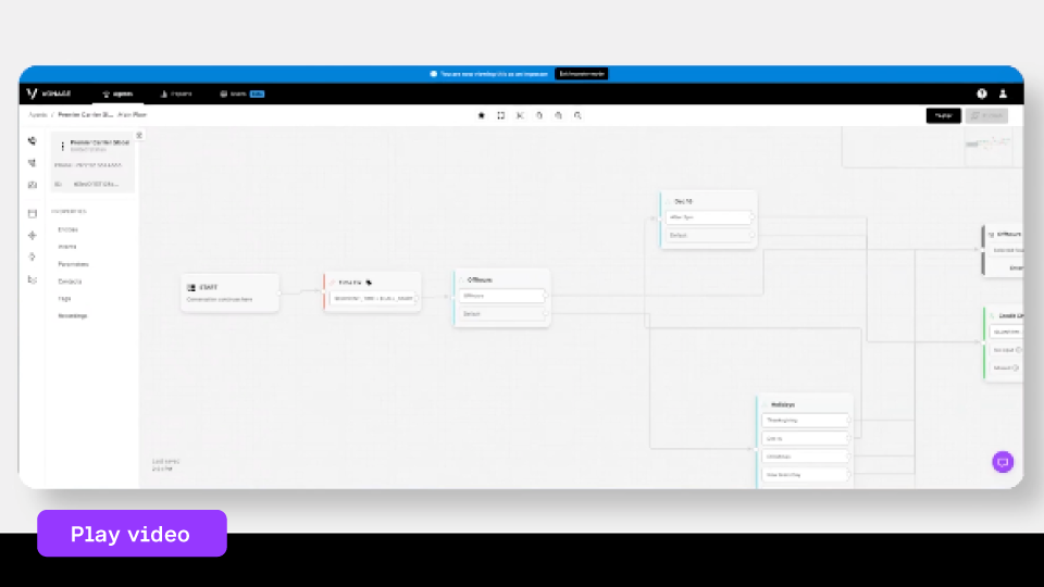 Screenshot of the Vonage AI Studio for Salesforce interface 