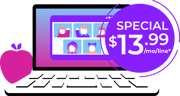 Computer Learning Month Stylized artwork with Computer Learning Month $13.99 promo message