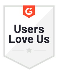 G2 Users Love Us 2020 badge