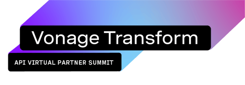 Vonage Transform - API Partner Summt - Logo Lockup Vonage Transform - API Partner Summt - Logo Lockup
