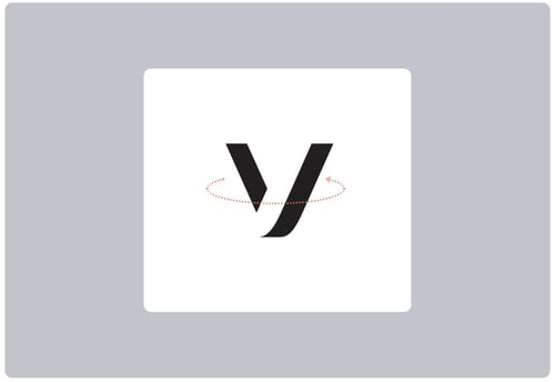 Motion Principles Example of the V logo with motion indicated