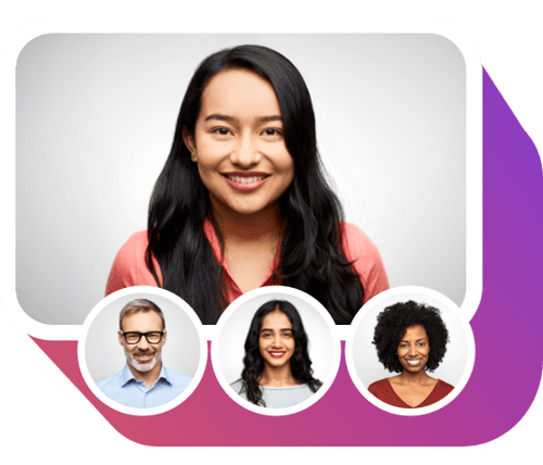 Video API Stylized photography of video conference call