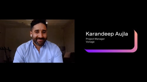 Photo of Karandeep Aujla taken from his Adventures in Working From Home video