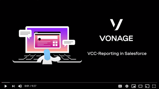 VCC Reporting in Salesforce Cover slide for VCC reporting in Salesforce demo video