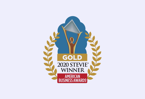 2020 Gold Stevie Award logo