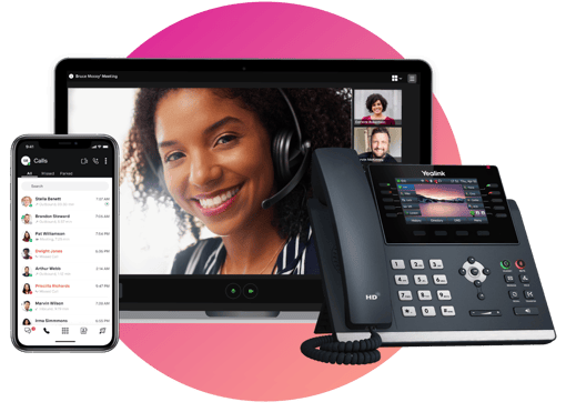 VBC On mobile desktop or VoIP IP Phone