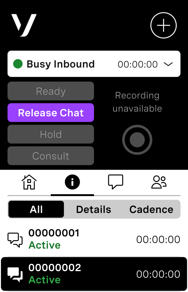 mobile screenshot of Vonage Contact Page Webchat UI mobile screenshot of Vonage Contact Page Webchat UI