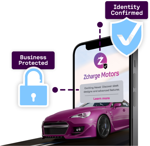 image showcasing a business using identity verification on mobile