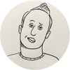 Tom Furr Tom Furr headshot sketch tan background