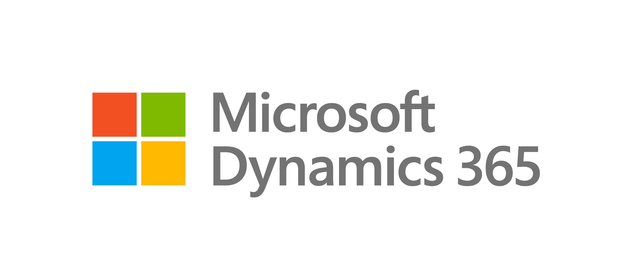 Microsoft Dynamics Stacked Logo Microsoft Dynamics Stacked Logo with grey text