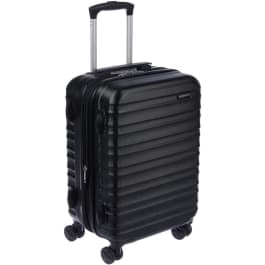 Hardside Spinner Suitcase Small, black hardshell 4 wheels suitcase