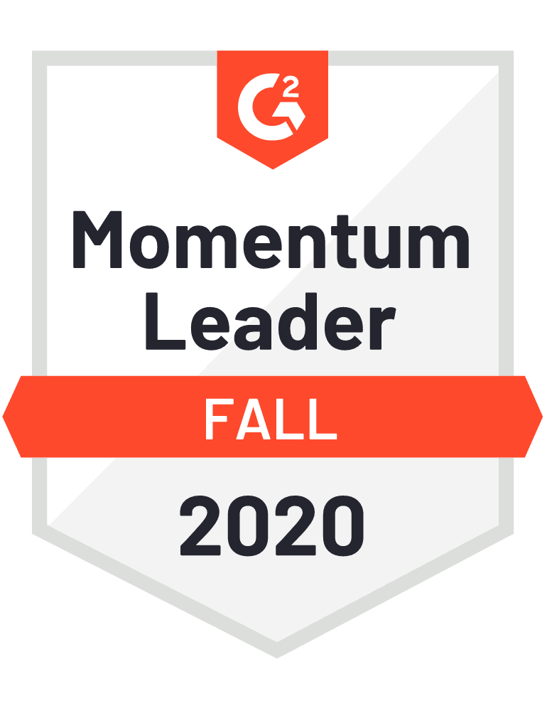 G2 Momentum Leader Fall 2020 G2 Momentum Leader Fall 2020 badge