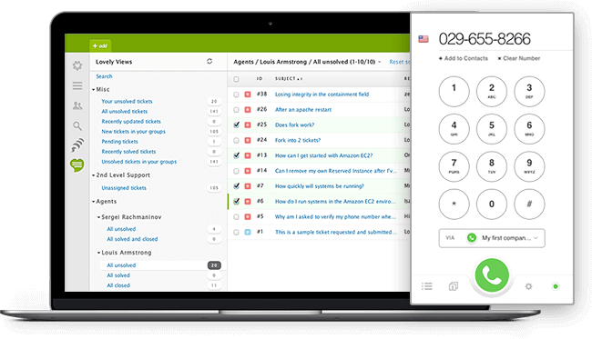 Zendesk Interface Zendesk integration interface